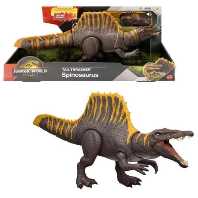 MATTEL GMBH Jurassic World Rebirth Tail Thrasher Spinosaurus-Actionfigur, Dinosaurierspie...