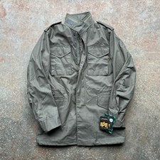 Nuovo con etichetta! Cappotto da campo Alpha Industries M-65 verde oliva uomo XS MJM24000C1