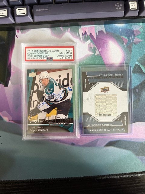 Upper Deck 2009-10 Series 2 Logan Couture Sharks #487 Buyback Auto /10