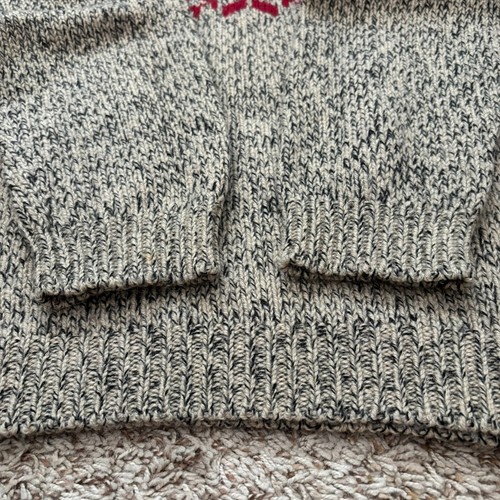 Eddie Bauer Legends 100% Wool Sweater Men's M Beige Red Fair Isle Vtg 90's EUC - Picture 15 of 18