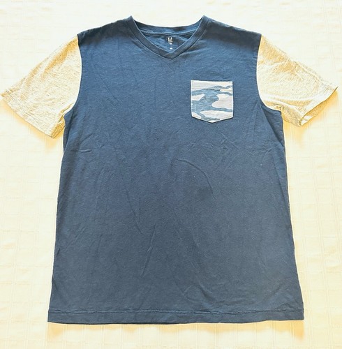 GAP Kids Boys T-shirt Lot Pocket Tee V Neck Colorblock Camo XXL 13 14 Yrs 4 Tees - Picture 4 of 9