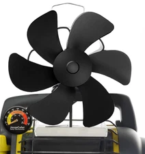 Heat-Powered Wood Stove Fan for Propane Heaters with Mounting Bracket