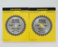 4-3/8" x 30 Tooth Carbide Tipped wood Saw Blade - New 2 pack