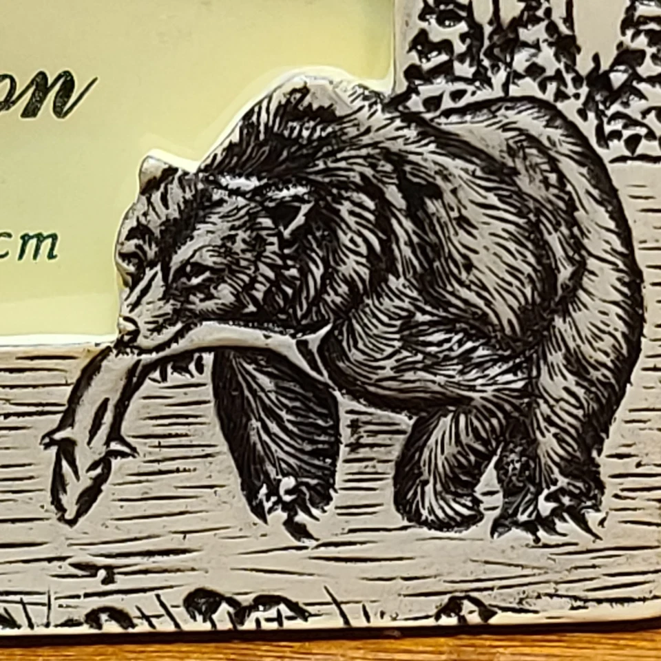 10 Wild America The Unique Collection Picture Frames 2"X3" Resin Bear Fish New! - Image 2 of 4