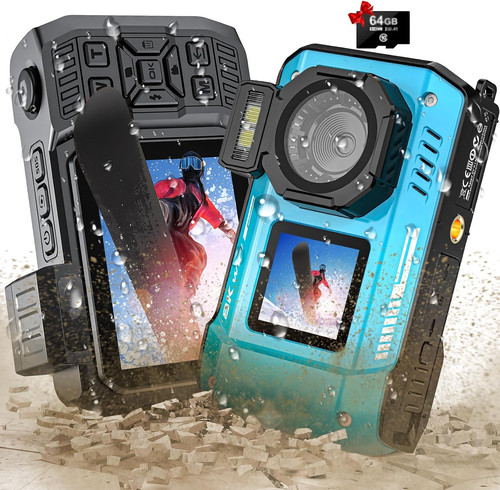 8K Underwater Camera, WiFi 33FT 70MP Waterproof Camera for Snorkeling with 64GB