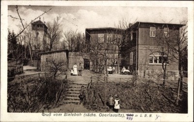 Postcard Beiersdorf in Upper Lusatia, Bieleboh - 11436852