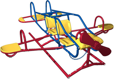 Ace Flyer Airplane Teeter Totter - Primary Colors (151110)