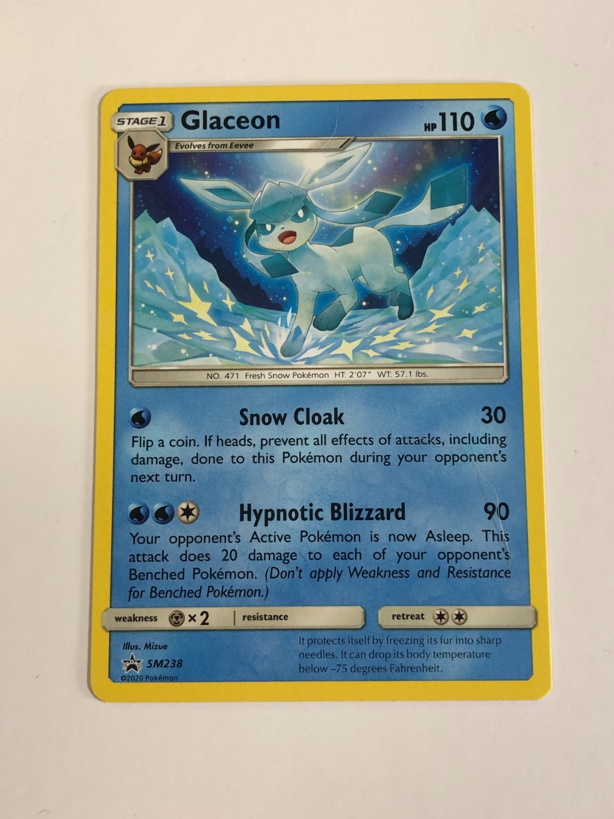 Pokemon TCG Promo SM238 Glaceon Near Mint 