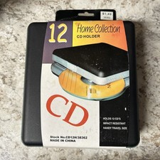 Vintage CD Carrying Case 12 Disc Compact Holder Storage Bropher System NOS