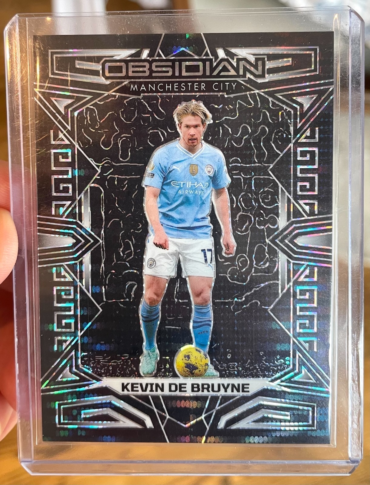 2023-24 Rare Panini Obsidian Kevin de Bruyne/11 CLEAN card #82 Manchester City
