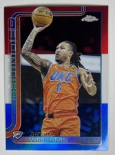 2025-26 Topps Chrome #105 Jaylin Williams Red White and Blue Refractor