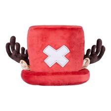 One Piece Chopper Plush Hat 9.84" 25cm Soft Fuzzy Antlers Furry Ears Cosplay