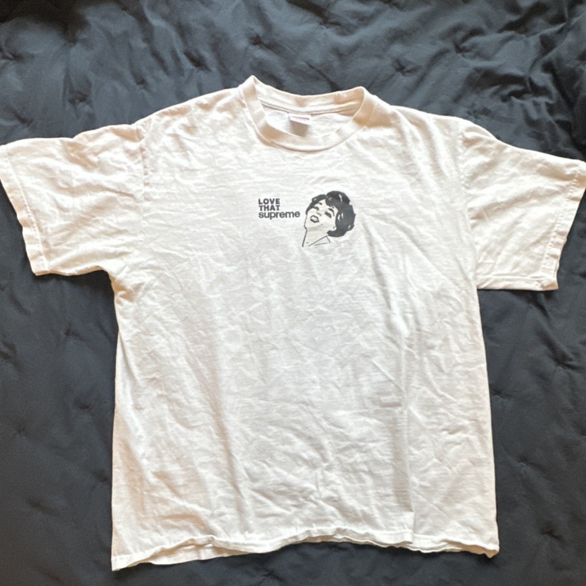Supreme Love That Supreme Graphic Logo Cotton Crew Neck T-Shirt