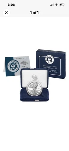 2025 S 250th Anniversary US NAVY PRIVY MARK 1oz One SILVER EAGLE PROOF 25NPM