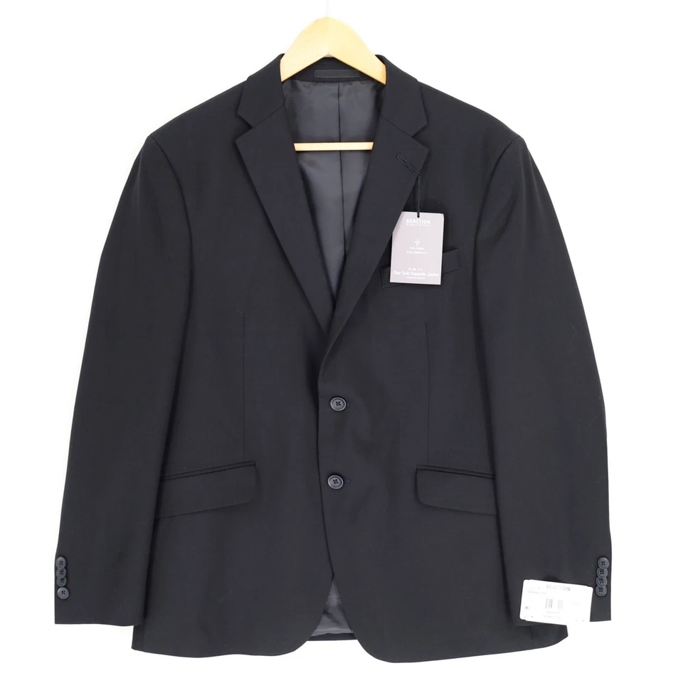 Мужской черный блейзер Kenneth Cole Reaction Techni-Cole Clooney Slim Fit размер 42S - Изображение 3 из 4