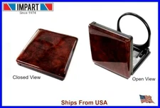 Mercedes Burl Wood Fold Up Cup Holder DH-BURL