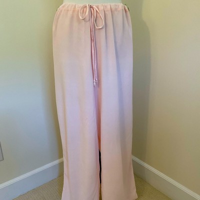 Women s Cotton Baby U.S.A. Light Pink Wide-Leg Pants