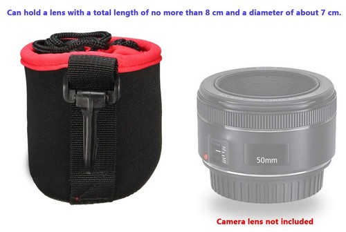 Lightweight and Portable SLR Camera Lens Pouch Compatible with 8CM Camera Lenses - Picture 2 of 7
