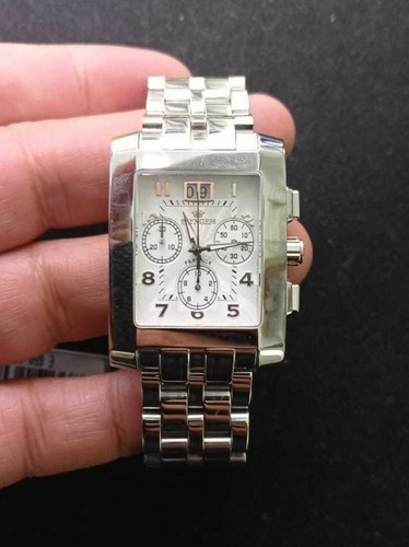 OROLOGIO CRONO DA UOMO DONNA PRYNGEPS CR941 RETTANGOLARE 5ATM Watch | eBay