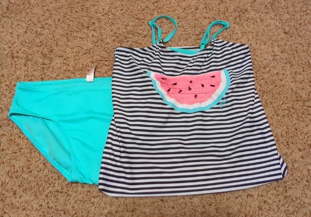 Justice watermelon bathing suit top