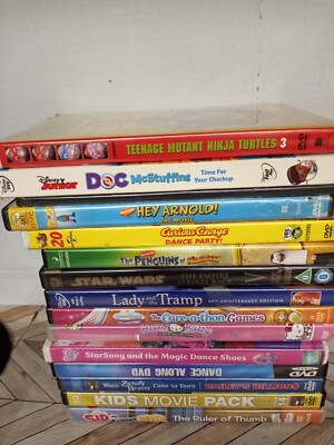 Lot of 14 Children's Family Kids DVDs | eBay