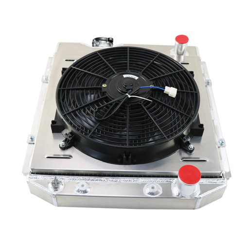 3-Row Core Radiator+Shroud Fan For 1964 1965 1966 Ford Falcon Mustang 260/289 V8 - Picture 3 of 8