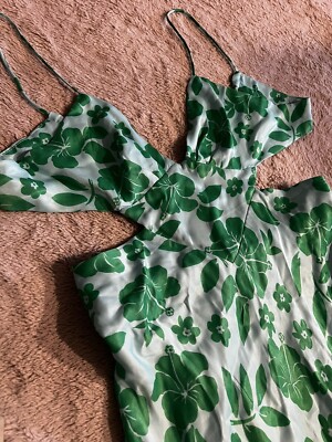 zara blue and green floral dress Zara Blue Green Floral Zara Dress Zara Blue And Green Floral Mini Dress -looks Depop