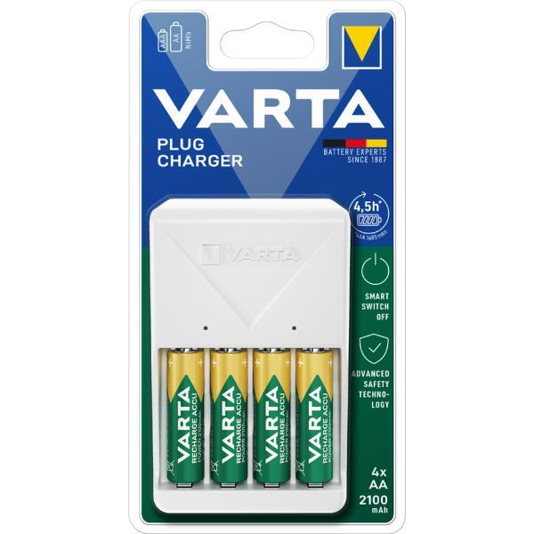 Thumbnail - Ladegerät Plug Charger Inkl. 4 Mignon (aa) 2.100 Mah Varta 57657 101