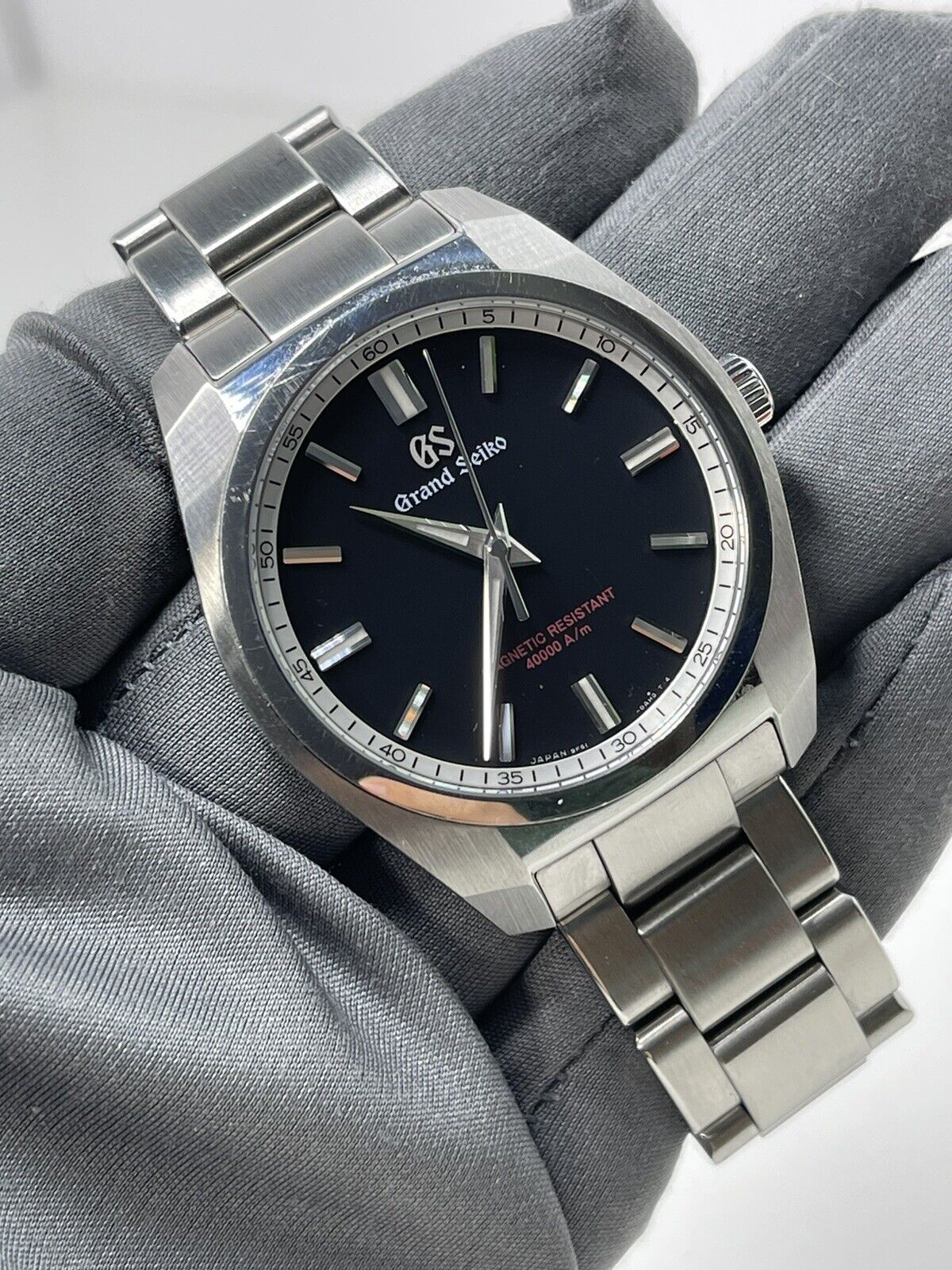 Grand Seiko SBGX293 9F61-0AD0 Black Dial Quartz Men's Watch | eBay