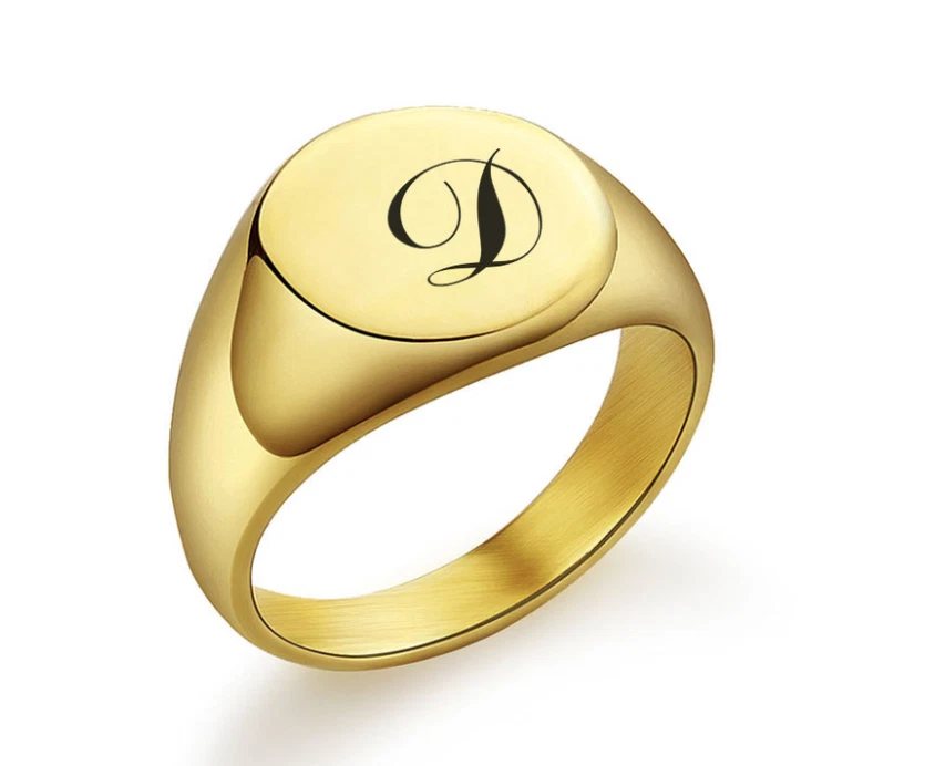 Ebay gold store signet ring