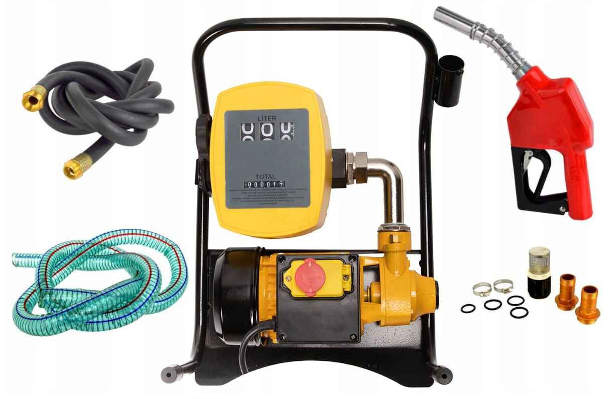 Pompe diesel 230V 40 L min kit complet avec pistolet pour transfert de gazole