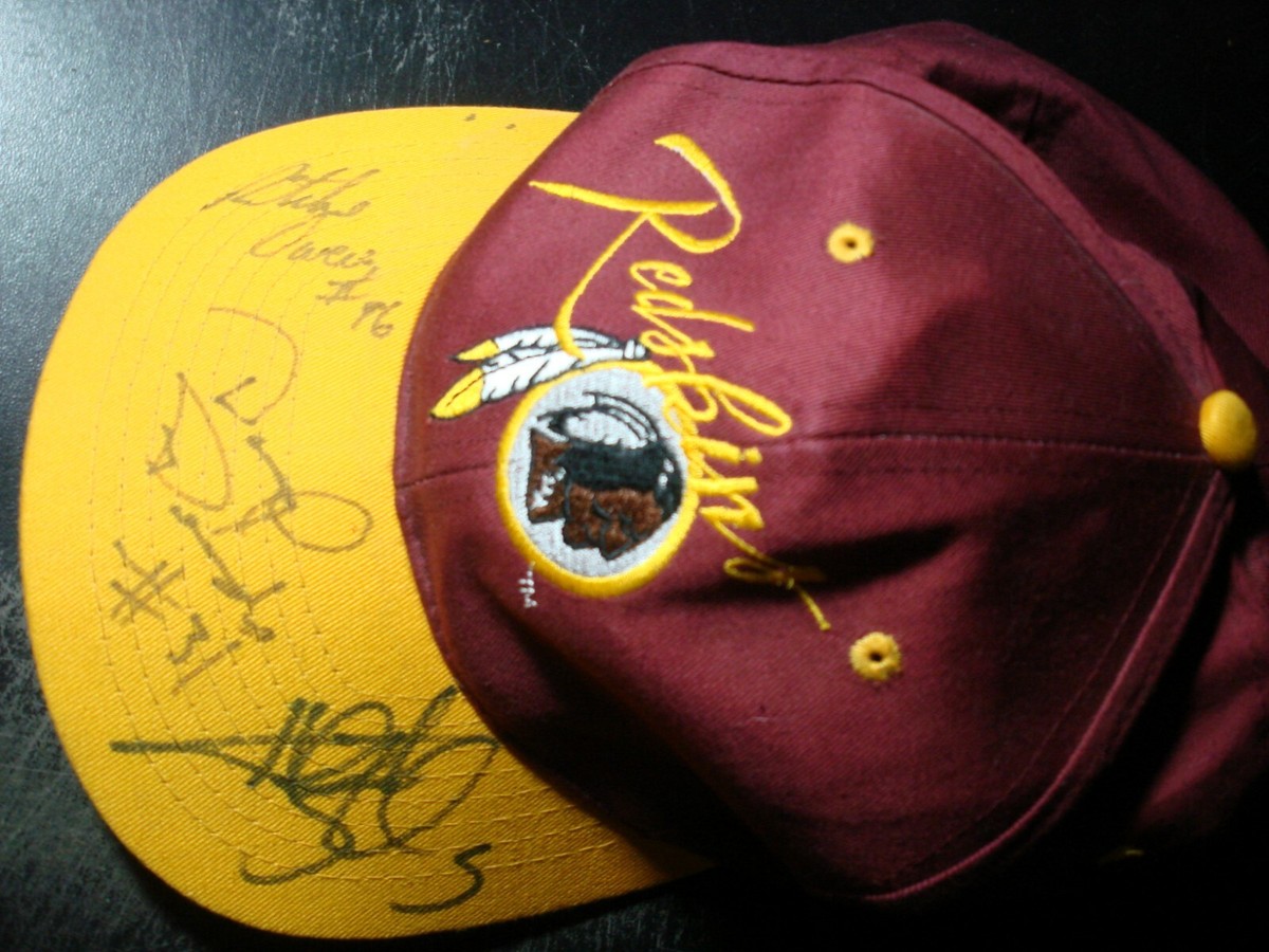 SIGNED AUTOGRAPHED WASHINGTON REDSKINS FOOTBALL HAT DARRYL