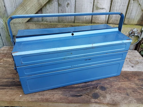 Halfords Blue Metal 3 Tier Cantilever Toolbox