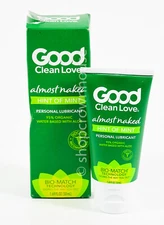 GOOD Clean Love ALMOST NAKED 1.69oz Personal Lubricant HINT OF MINT vegan 2029