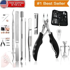 Professional Ingrown Toenail Correction Kit - 10 Durable Stainless Steel Tools