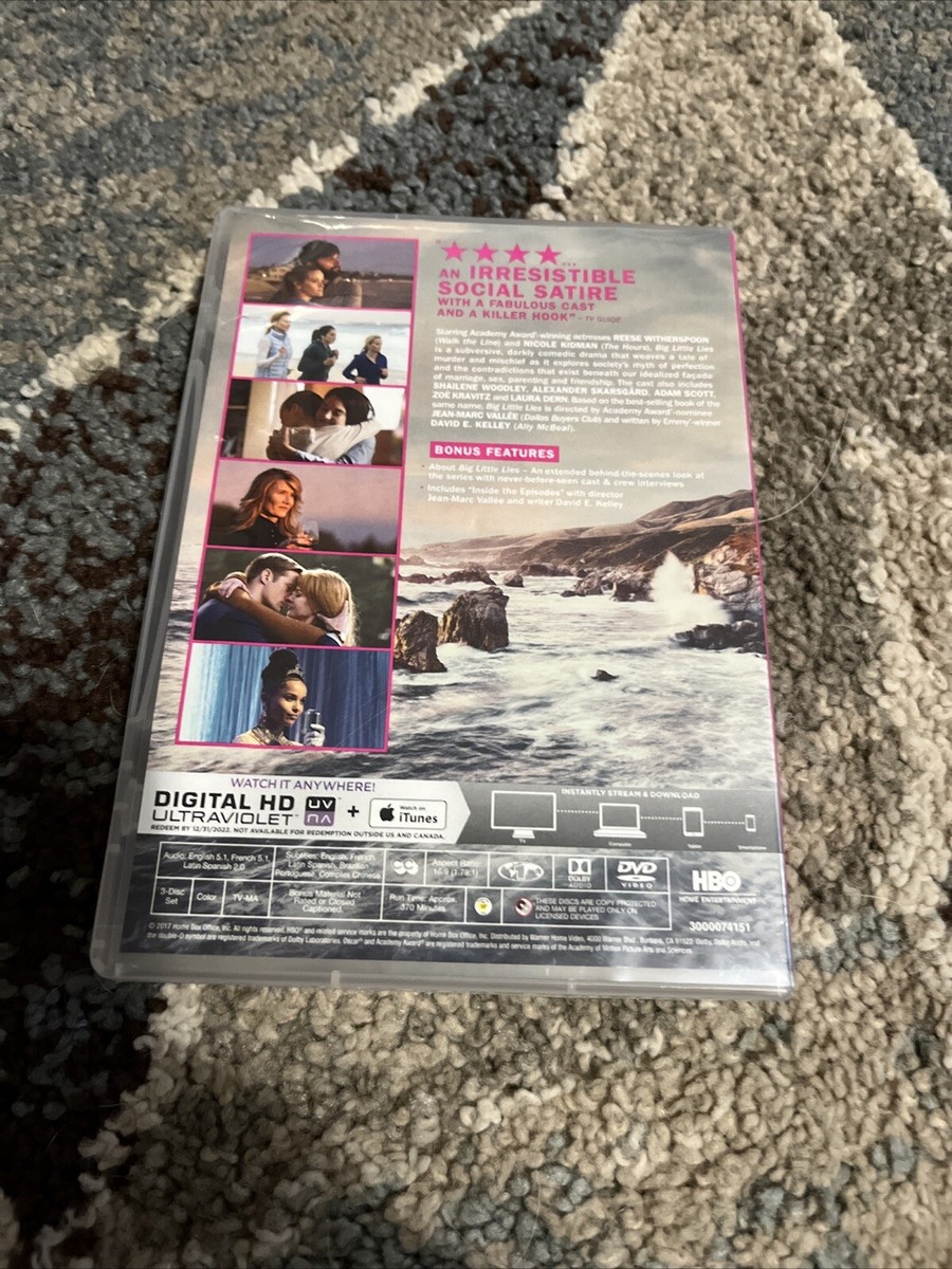 Big Little Lies: Season 1 (DVD, 2017) HBO Limited Series Nicole