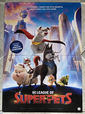 Superpets League 2022 Manifesto 4 Fogli 140*200 Orig. Movie Poster