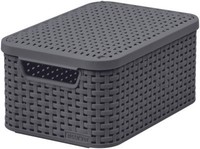 Curver Aufbewahrungsbox Mit Deckel Ordnungsbox Kiste Natural Style Grau S