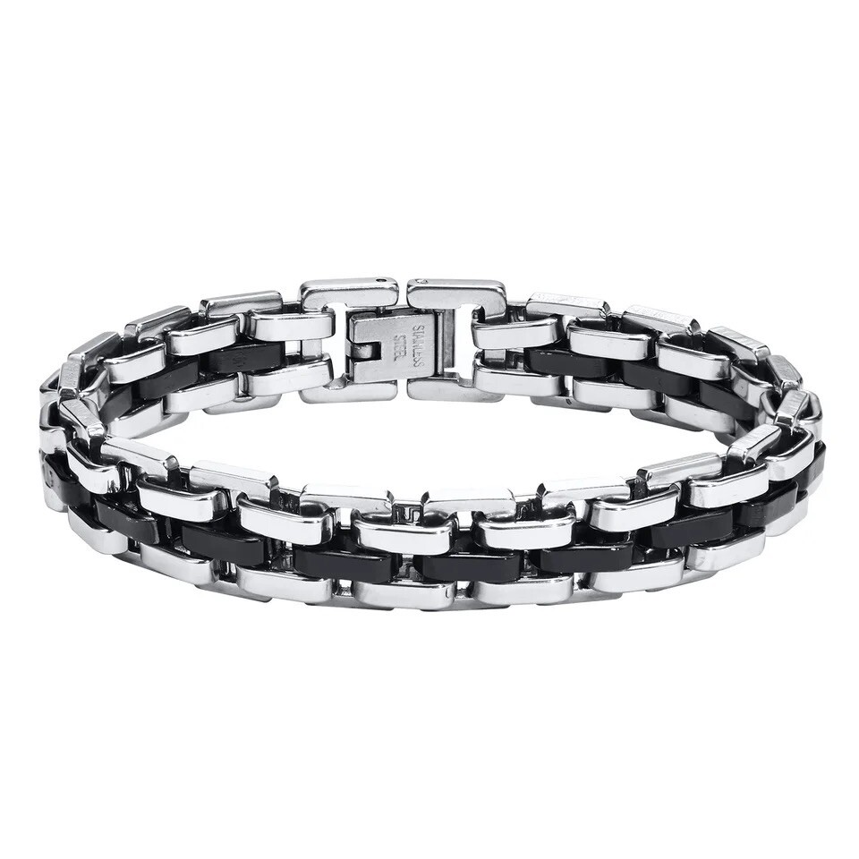 10:10 Herren Armband Mit Edelsteine - Verstellbarer Schmuck Aus Italien