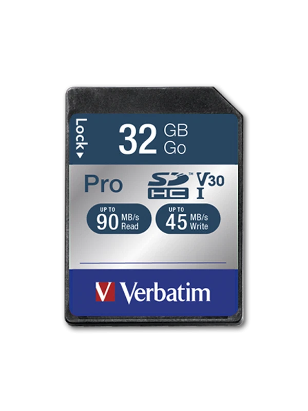 Verbatim Pro U3 SD Karte UHS-I 4K-Ultra-HD Speicherkarte SDXC V30 16GB 32GB 64GB - Image 3 of 4