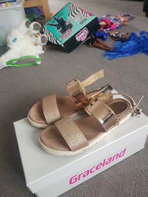 rose gold sandals size 12