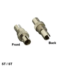 Multi-Mode ST/ST Simplex Fiber Optic Adapter Flange Feedthrough Metal Connector