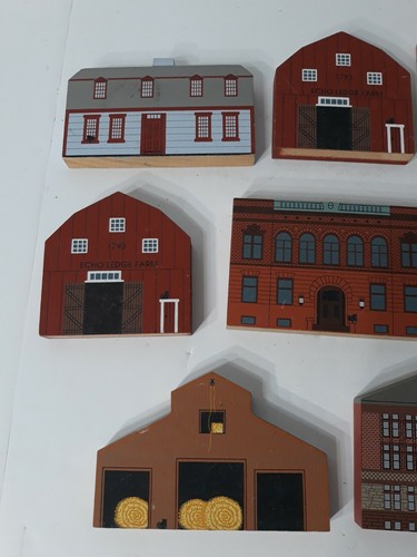 1992 Cat's Meow Lot Of 8 American Barn Series, St. Cecilia, Abigail Adams, etc - Picture 2 of 12