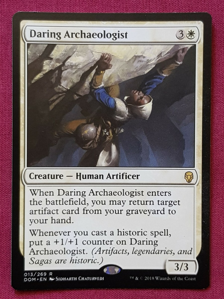 Magic The Gathering DOMINARIA DARING ARCHAEOLOGIST white card MTG | eBay