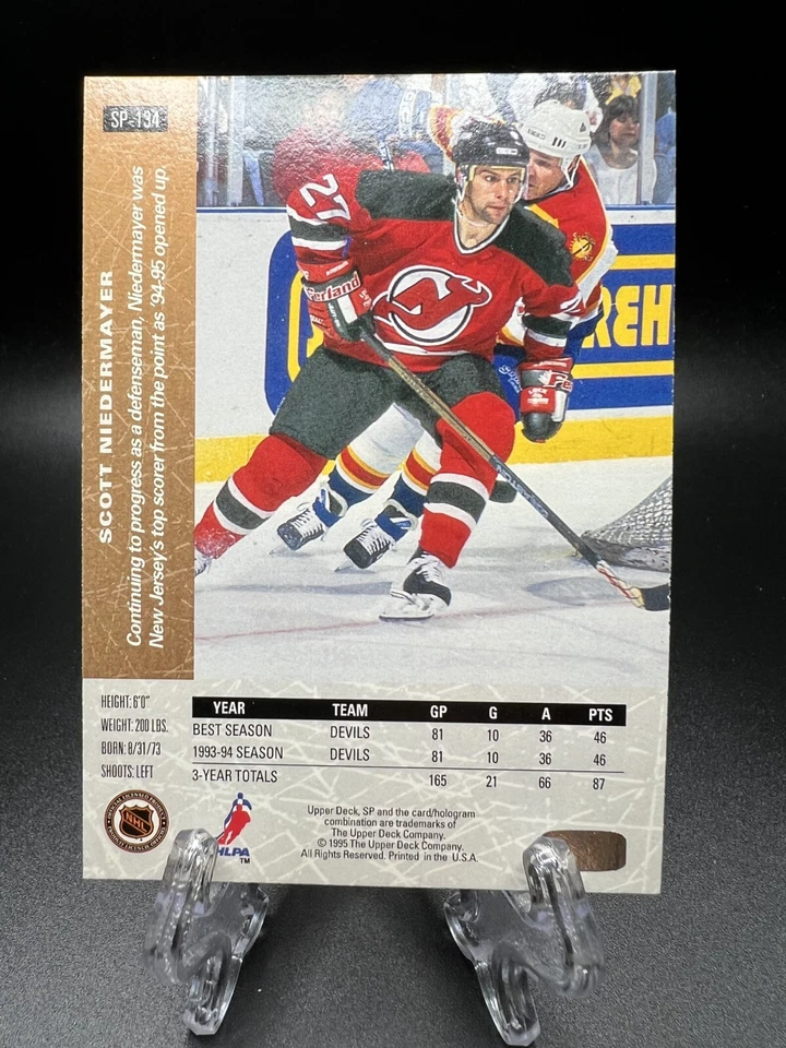 1994-95 Upper Deck - Sp Scott Niedermayer #SP-134 - Image 2 of 2