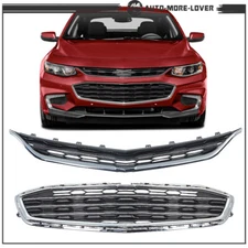 For 2016-2018 Chevrolet Malibu Front Upper & Lower Honeycomb Mesh Bumper Grille