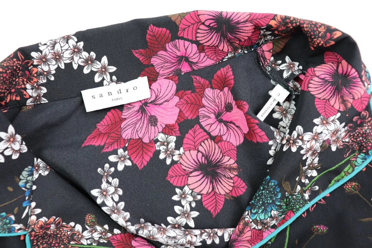 Sandro Paris Women s Size 3 Pajama Top Shirt eBay