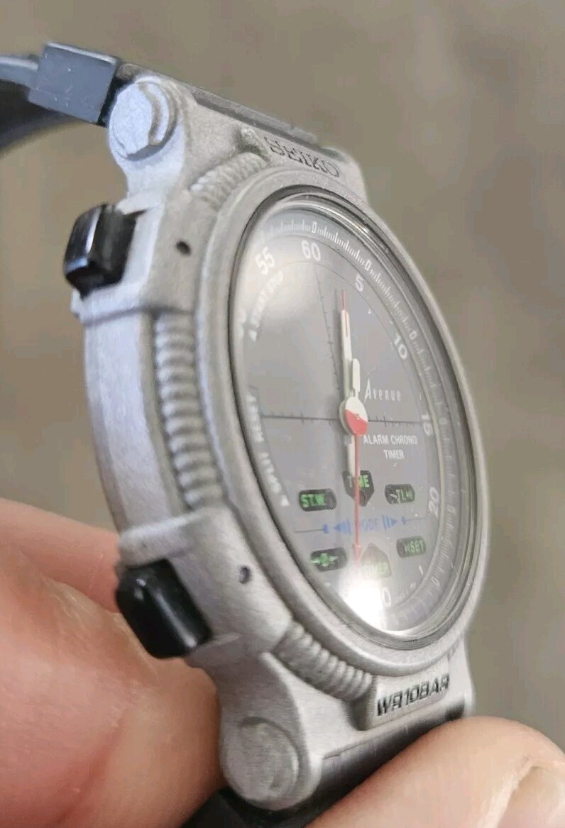 Vintage 1988 Seiko Avenue Alarm Chronograph Timer Quartz Dancing