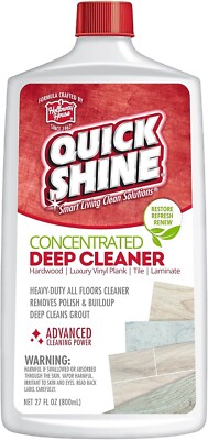Quick Shine Multi Surface Deep Floor Cleaner and Remover 27oz | Removes Wax Buil