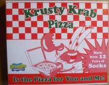 NEW SPONGEBOB SQUAREPANTS KRUSTY KRAB PIZZA 12 DAYS OF PAIRS SOCKS SIZE 8-12